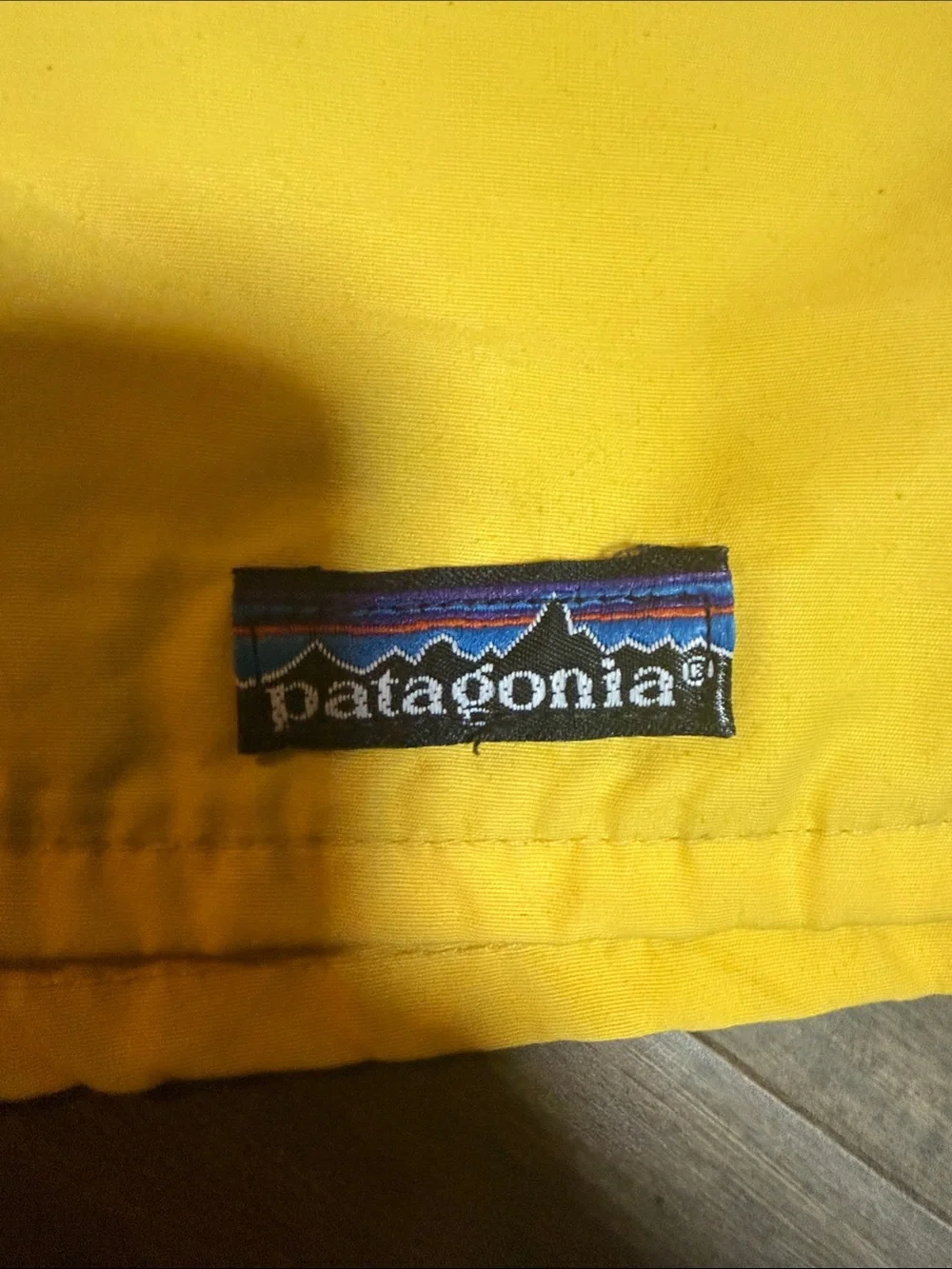 Vintage Patagonia Yellow Baggies Swim Trunks Shorts Retro Surf Men's